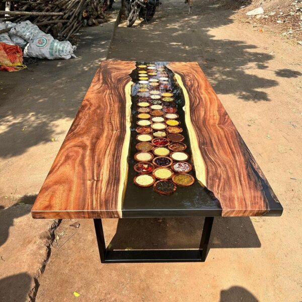 Exotic Spices Epoxy Resin Table